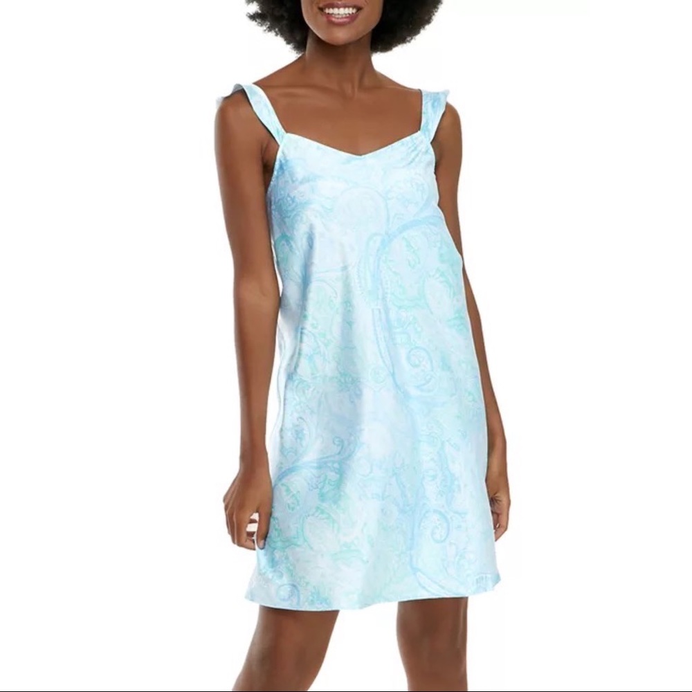 Ralph Lauren Paisley Satin Dress